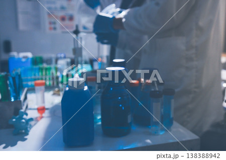 Science, laboratory and woman with pipette, test tube and biotech solution in research. Medical innovation, scientist or lab technician in study for healthcare, medicine and vaccine results feedback. Science, laboratory and woman with pipette, test tube and biotech solution in research. Medical innovation, scientist or lab technician in study for healthcare, medicine and vaccine results feedback. 138388942