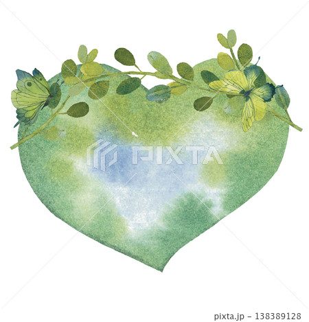 Heart Shaped Nature Landscape 138389128