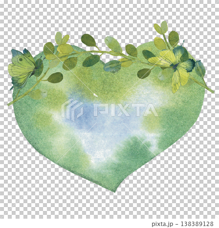Heart Shaped Nature Landscape 138389128