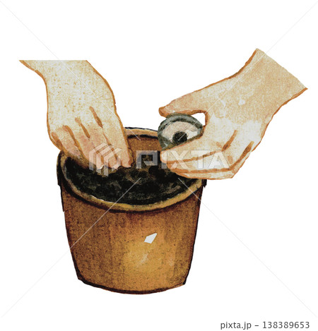 Planting in Pot Gardening Activity Planting in Pot Gardening Activity 138389653