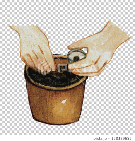 Planting in Pot Gardening Activity Planting in Pot Gardening Activity 138389653