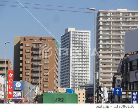 上尾駅　東口駅前　中山道　上尾宿 138390110