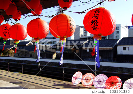 長崎市中心市街地の景観 出島界隈の風景 長崎市中心市街地の景観 出島界隈の風景 138391386