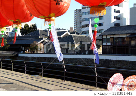 長崎市中心市街地の景観 出島界隈の風景 長崎市中心市街地の景観 出島界隈の風景 138391442