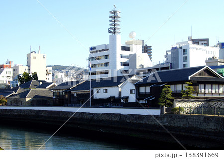 長崎市中心市街地の景観 出島界隈の風景 長崎市中心市街地の景観 出島界隈の風景 138391669