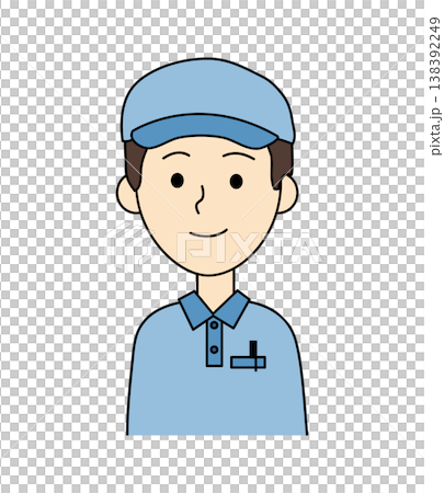 配送スタッフ男性のイラスト 138392249