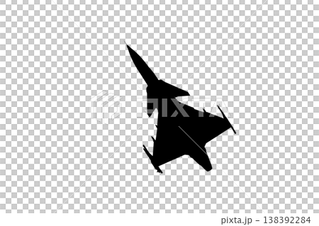 Fighter jet icon. Modern Fighter Jet Silhouette Isolated on transparent, isolated Background Fighter jet icon. Modern Fighter Jet Silhouette Isolated on transparent, isolated Background 138392284