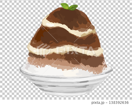 Tiramisu shaved ice Tiramisu shaved ice 138392636