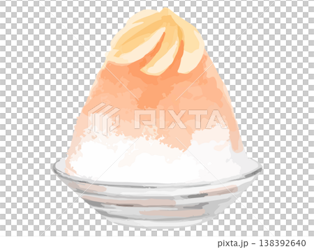 桃のかき氷 138392640