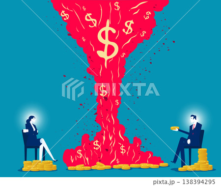 Money Burn. A large amount of money was burned and destroyed in the fire. 138394295