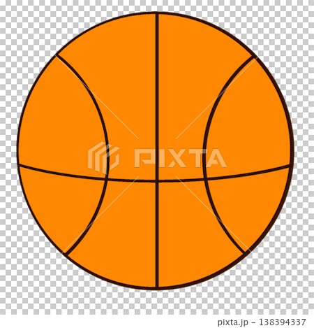 バスケットボールのイラストアイコン(オレンジ / スポーツ / 運動 / 部活) バスケットボールのイラストアイコン(オレンジ / スポーツ / 運動 / 部活) 138394337