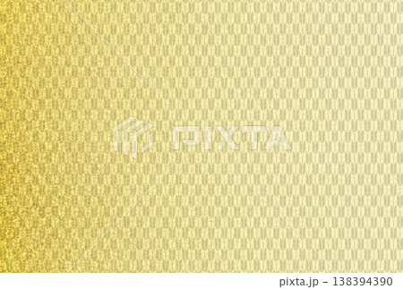 キラキラ輝く繊細な淡金色の模様に矢絣柄を重ねた背景画像13 キラキラ輝く繊細な淡金色の模様に矢絣柄を重ねた背景画像13 138394390