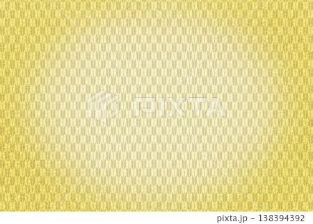 キラキラ輝く繊細な淡金色の模様に矢絣柄を重ねた背景画像15 138394392