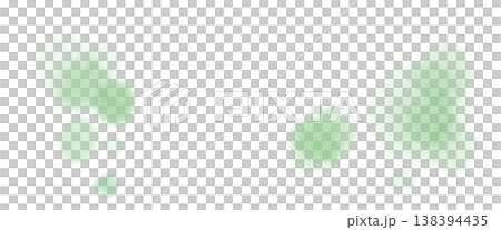 橫幅紋理以柔和的水彩線條為特色，並點綴著淺綠色波點。 138394435