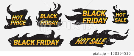 Hot sale fire badges with burning flame 138394530