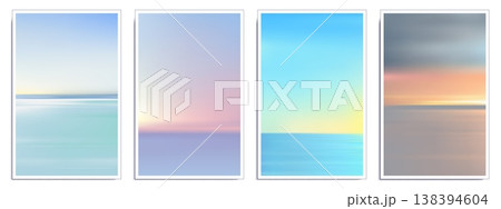 Sunset or sunrise gradient sky, warm horizon color 138394604