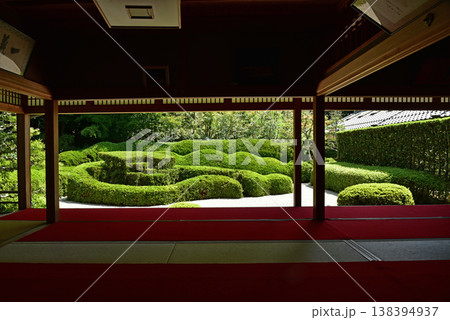 滋賀県甲賀市　大池寺の蓬莱庭園 138394937