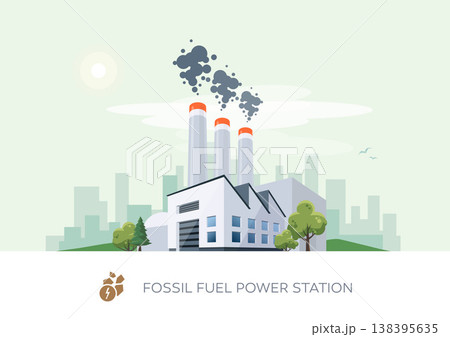 Fossil Fuel Power Station Fossil Fuel Power Station 138395635