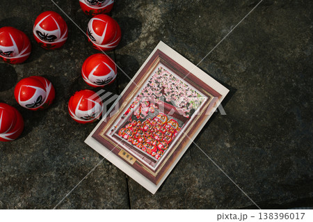 Daruma dolls in Katsuo Ji temple Daruma dolls in Katsuo Ji temple 138396017