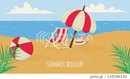 summer holiday illustration summer holiday illustration 138396530