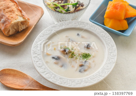 もやしとマッシュルームのシチュー 138397769