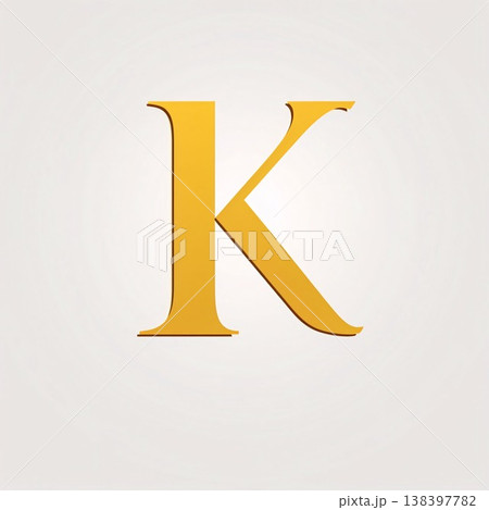 icon based on the letter K, golden color. vector design element icon based on the letter K, golden color. vector design element 138397782