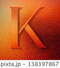 letter k on a textured background, 3d render, computer generated images 138397867