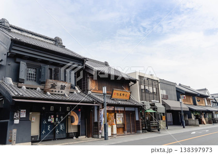 小江戸川越の蔵造りの街並みと歴史的風景 138397973