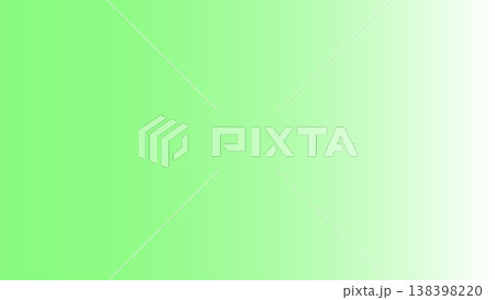 緑のグラデーションの明るい背景。左側が緑色で右側にいくにつれ、白く薄いグラデーションになる。 緑のグラデーションの明るい背景。左側が緑色で右側にいくにつれ、白く薄いグラデーションになる。 138398220