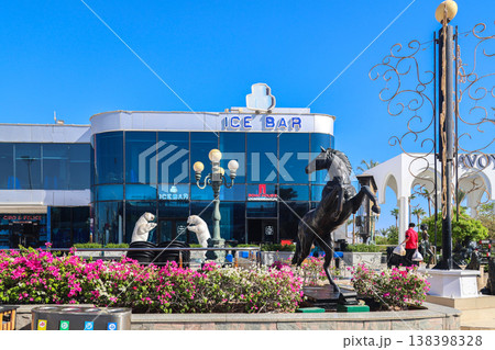 Egypt, Sharm el-Sheikh - September 27, 2025 Soho tourist area during the day. Ice Bar Editorial 138398328