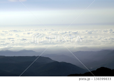 view of the clouds from the top of the mountain view of the clouds from the top of the mountain 138399833