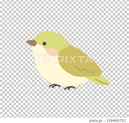 可愛的春鳥插畫素材 可愛的春鳥插畫素材 138400752