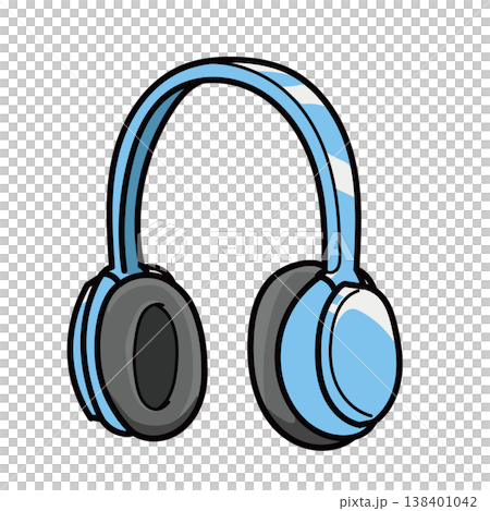 耳機（手繪，藍色） 138401042