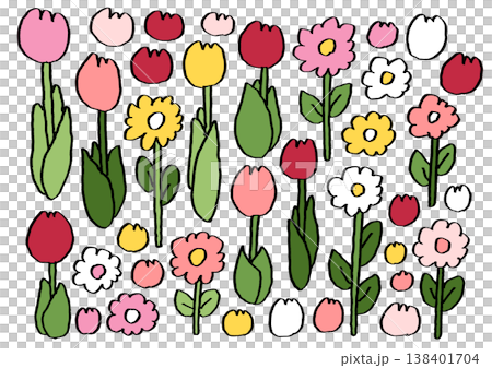 Flower Material Set Flower Material Set 138401704