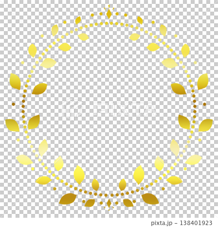 A luxurious frame with golden leaves A luxurious frame with golden leaves 138401923