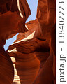 Sunlit Curves of Antelope Canyon Sandstone Formation. 138402223
