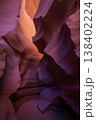 Sunlit Curves of Antelope Canyon Sandstone Formation. 138402224