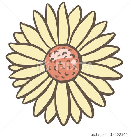 Simple floral flower heads pretty wildflower outline clipart vector illustration Simple floral flower heads pretty wildflower outline clipart vector illustration 138402344