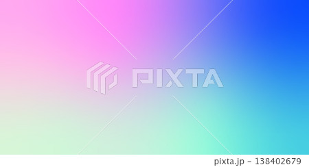 Neon gradient texture. Blue, pink and green gradient texture. background. Color abstract rectangle. AI background. Vibrant cyber futuristic bg. Modern bright design vector illustration 138402679