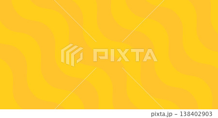 Abstract yellow summer wavy background. Summer gradient with fluid wave shapes. Vibrant summer orange and lemon horizontal backdrop for seasonal sales, beach party posters and web design. Abstract yellow summer wavy background. Summer gradient with fluid wave shapes. Vibrant summer orange and lemon horizontal backdrop for seasonal sales, beach party posters and web design. 138402903