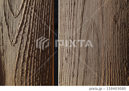 Contrast Of Light And Shadow On Wood Grain 138403080
