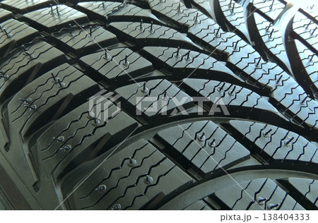 Design of modern vehicle tire detailed image 138404333