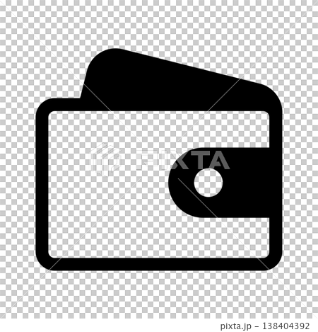 Icon of a wallet with cards inside Icon of a wallet with cards inside 138404392