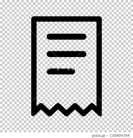 收據圖標 收據圖標 138404394