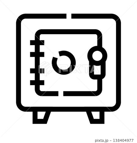 Safe vault icon for financial security and protection Safe vault icon for financial security and protection 138404977
