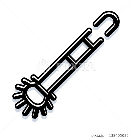 Pasta server outline icon kitchen utensil Pasta server outline icon kitchen utensil 138405023