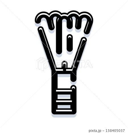 Makeup brush cosmetic tool icon design element 138405037