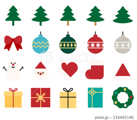 Christmas Icon Set - Flat Color 138405146