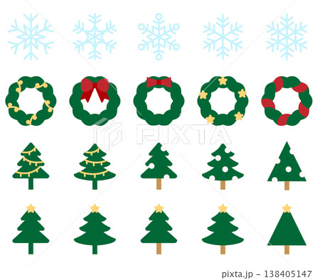 Christmas Icon Set - Flat Color Christmas Icon Set - Flat Color 138405147