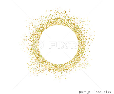 Golden glitter frame with sparkling particles and bright festive border, perfect for luxury Christmas designs and elegant holiday celebrations with shimmering gold accents. Golden glitter frame with sparkling particles and bright festive border, perfect for luxury Christmas designs and elegant holiday celebrations with shimmering gold accents. 138405155